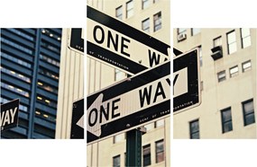 Obraz - New York ONE WAY (90x60 cm)