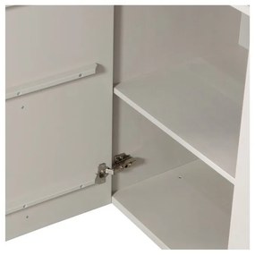 Krémovobiela nízka modulárna komoda z borovicového dreva 200x85 cm Basu – WOOOD