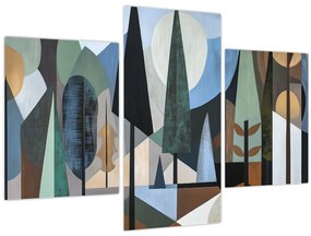 Obraz - Prírodná geometrická abstrakcia II. (90x60 cm)
