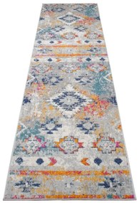 Behúň LAZUR G003A biely / tmavomodrý - Výpredaj