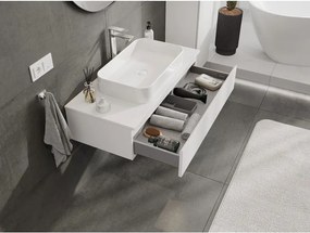 Mexen Orio, kúpeľňová skrinka 100 cm s hornou časťou, 1 zásuvka, biela matná, 91A10-10023-1-BFC01