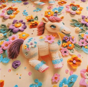 Detské obliečky z mikrovlákna PONYBLOOM farebné Rozmer obliečky: 70 x 80 cm | 140 x 200 cm