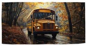 Sablio Uterák Žltý školský autobus - 30x50 cm