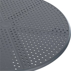 Záhradný nábytok súprava Siora so 2 stoličkami a stolom - tmavosivá
