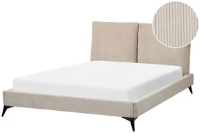 Manželská posteľ 140 cm Mellody (sivobéžová) (s roštom). Vlastná spoľahlivá doprava až k Vám domov. 1081351
