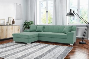 XXXLutz ROZKLADACIA ROHOVÁ SEDAČKA, textil, mätovozelená MID.YOU - Online Only obývacie izby - 001776008312