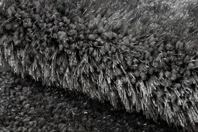 Kúpeľňový koberček SYNERGY glamour / lurex, sivý kruh