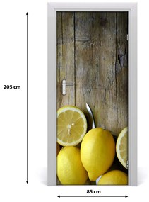 Fototapeta na dvere do domu samolepiace citróny 85x205 cm