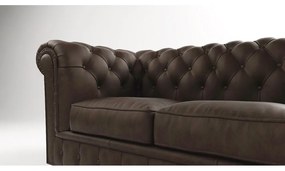 Tmavohnedá zamatová pohovka 230 cm Cambridge - Ropez