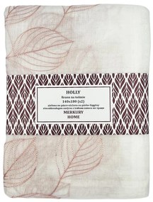 Záclona na páske Holly polyester svetloružový 140x180 Merkury Home II/22