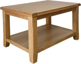 Konferenčný stolík s poličkou, 90x60x50 cm