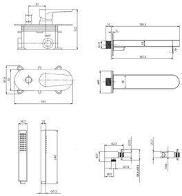Cersanit S952-040 - Vanová sada MODUO s podomietkovou batériou, lesklý chróm