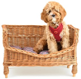 Pelíšek proutěný pro zvířata Sofa I.š. 64 x hl. 37 x v. 40(cm)