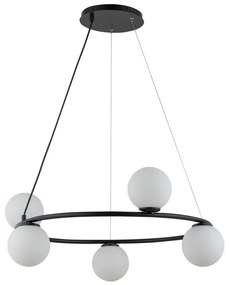 Luster na lanku GAMA 5xG9/12W/230V čierna