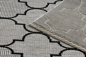 Koberec SIZAL FLOORLUX 20607 marokánsky - strieborný / čierny
