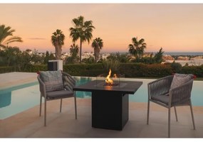 Planika Square Table GAS - Vonkajší plynový krb 79,7x90 cm 10kW