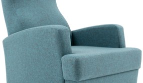 Relaxačné kreslo Kaus (tyrkysová). Akcia -20%. Vlastná spoľahlivá doprava až k Vám domov. 1087882