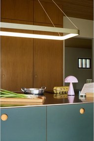 Svetloružová LED stolová lampa so stmievačom (výška 20 cm) Mush – Hübsch