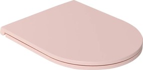 Isvea Isvea, INFINITY WC sedátko SLIM, Soft Close, Easy Take, ružová Salmon, 40KF0541I