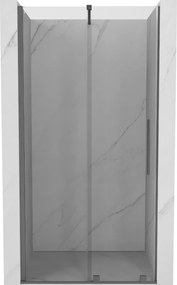 Mexen Velar, posuvné sprchové dvere do otvoru 100 cm, 8mm číre sklo, brúsený grafit, 871-100-000-01-95