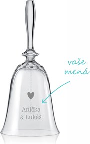 Pieskovaný zvonček Láska 18 cm