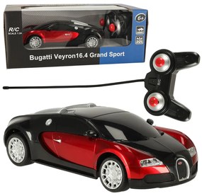 KIK RC licencia auta Bugatti Veyron 1:24 červená