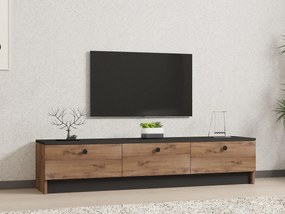 TV stolík/skrinka Vusato (čierna + dub zafírový) . Vlastná spoľahlivá doprava až k Vám domov. 1095280
