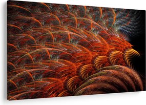 Obraz - Abstraktná imitácia peria (90x60 cm)