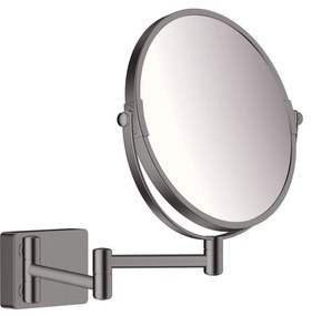 Hansgrohe AddStoris, kozmetické zrkadlo Ø188 mm, kartáčovaný čierny chróm, HAN-41791340