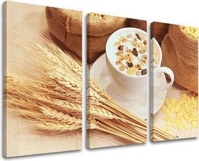 Obraz na stenu 3 dielny KUCHYŇA KU026E30 - 60x40 cm