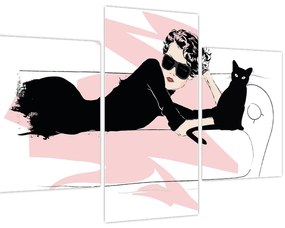 Obraz - Fashion lady (90x60 cm)