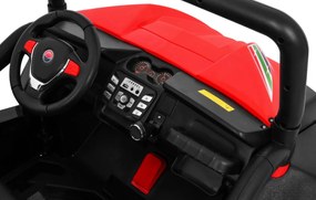 Ramiz Detský terénny výťah Grand Buggy Červená + pohon 4x4 + diaľkové ovládanie + nosič batožiny + rádio MP3 + LED