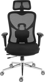 Kancelárska ergonomická stolička Neoseat JAMES — čierna, nosnosť 150 kg
