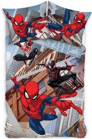 Posteľné obliečky Spiderman - motív Cez paralelné svety - 100% bavlna renforcé - 70 x 90 cm + 140 x 200 cm