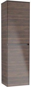 VILLEROY &amp; BOCH Collaro závesná vysoká skrinka, 1 dvierka, 1 výklopný kôš, pánty vľavo, 454 x 349 x 1538 mm, Arizona Oak, C03400VH