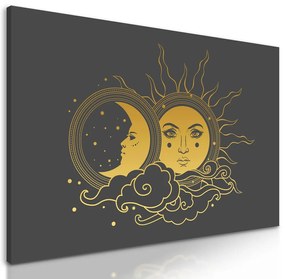 Obraz symboly slnka a mesiaca