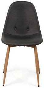 Noela Látková jedálenská stolička MARIE tmavo šedá