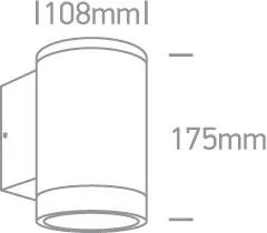 Vonkajšie nástenné svietidlo ONE LIGHT ext. nástenné svietidlo  67400D/AN