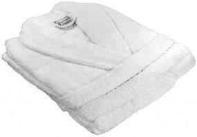 Froté župan Deluxe biely Veľkosť: M