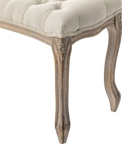 Lavička Isacco cream 114 x 38 x 48 cm: