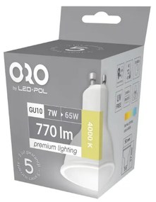 LED žiarovka GU10 ORO 7W Farba: Denná biela 4000K