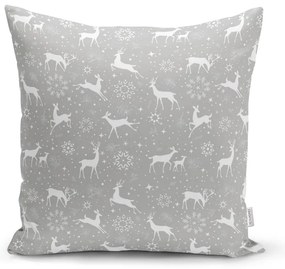 Súprava 4 vianočných obliečok na vankúš a behúň na stôl Minimalist Cushion Covers Snowflakes