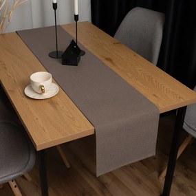 Biante Dekoračný behúň na stôl BKR-504 Hnedý 35x120 cm