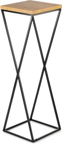 STOJAN NA KVETINÁČ LOFT6 70X24X24 CM ČIERNA/HNEDÁ