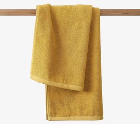 Goldea bavlnený froté uterák / osuška soft bez bordúry – horčicový 50 x 100 cm