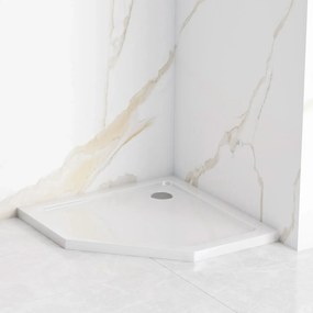 Rea Diamond - akrylátová sprchová vanička 80 x 80 x 5 cm + sifón, biela, REA-K8544