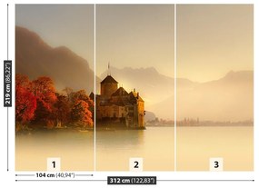 Fototapeta Vliesová Montreux hrad 208x146 cm