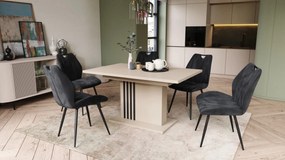 LEONEL Béžový (Šampanský) – MODERNÝ ROZKLADACÍ STÔL AŽ DO 180 cm!