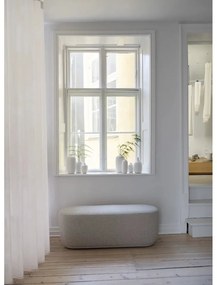 Sivý taburet z textílie bouclé KUON – Blomus