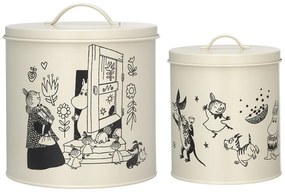 Set dóz na maškrty Moomin Pets 2 ks / 80. výročie